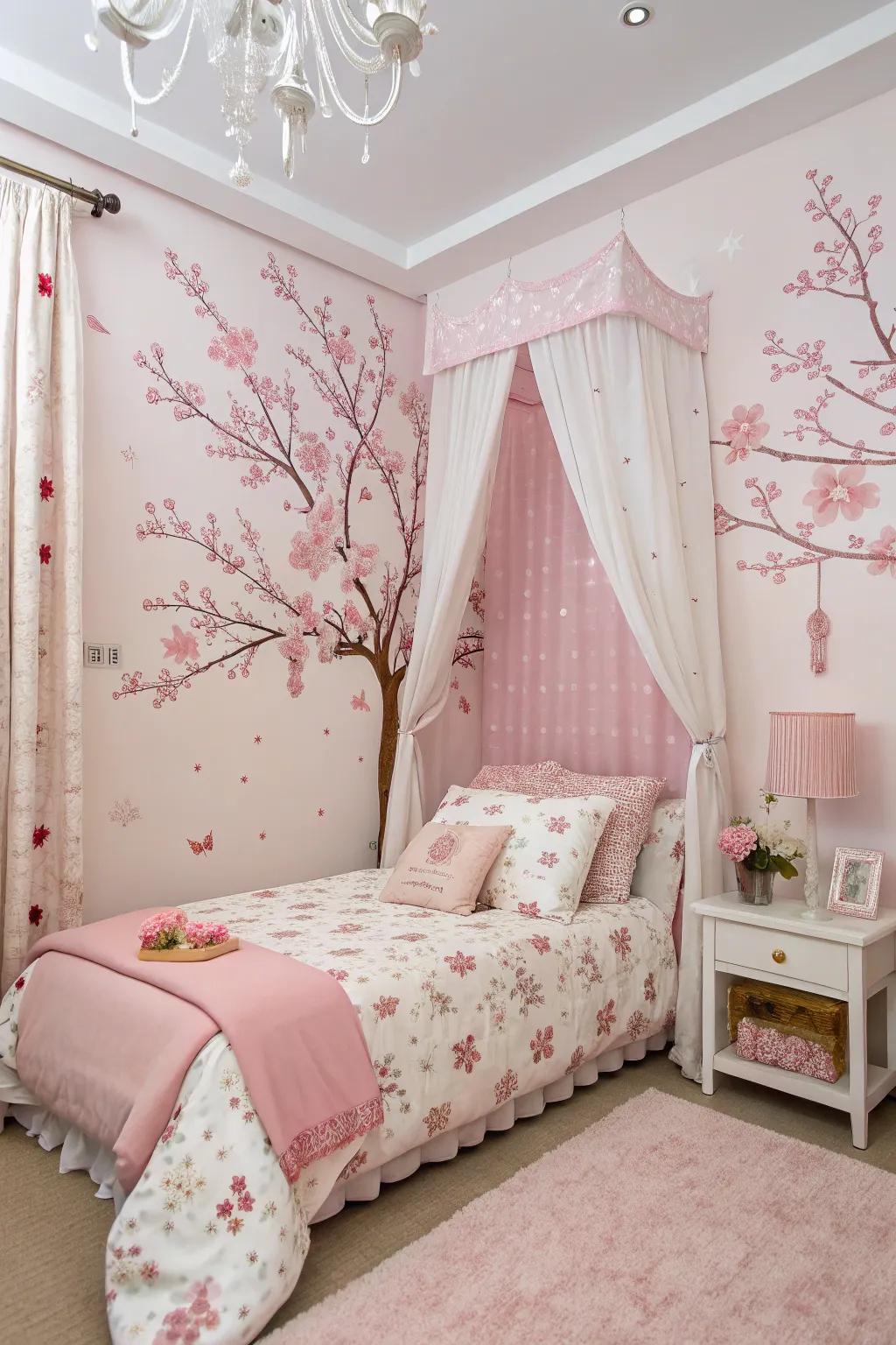 Bloom blossom elegance brings serenity and beauty to your bedroom.