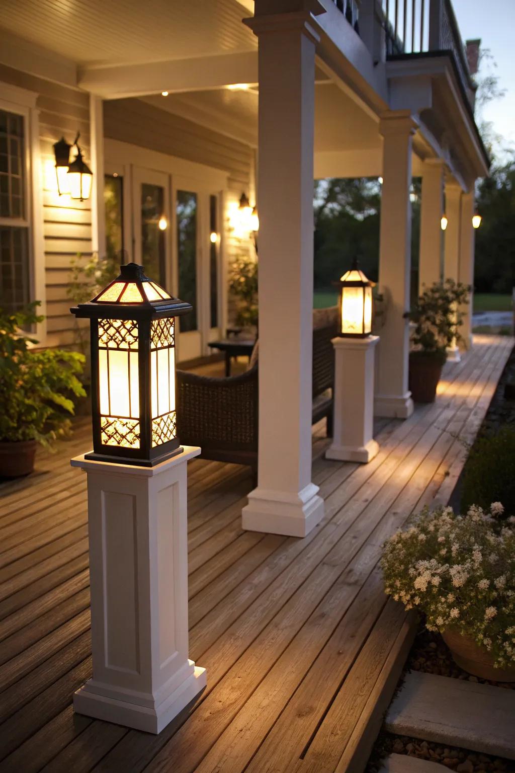 Layered lighting imparts profoundness and dimension.