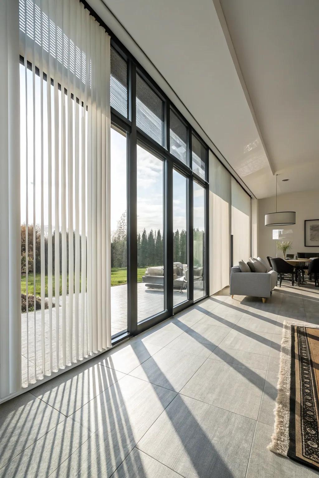 Long window panels equip a functional and stylish solution for sizeable windows.