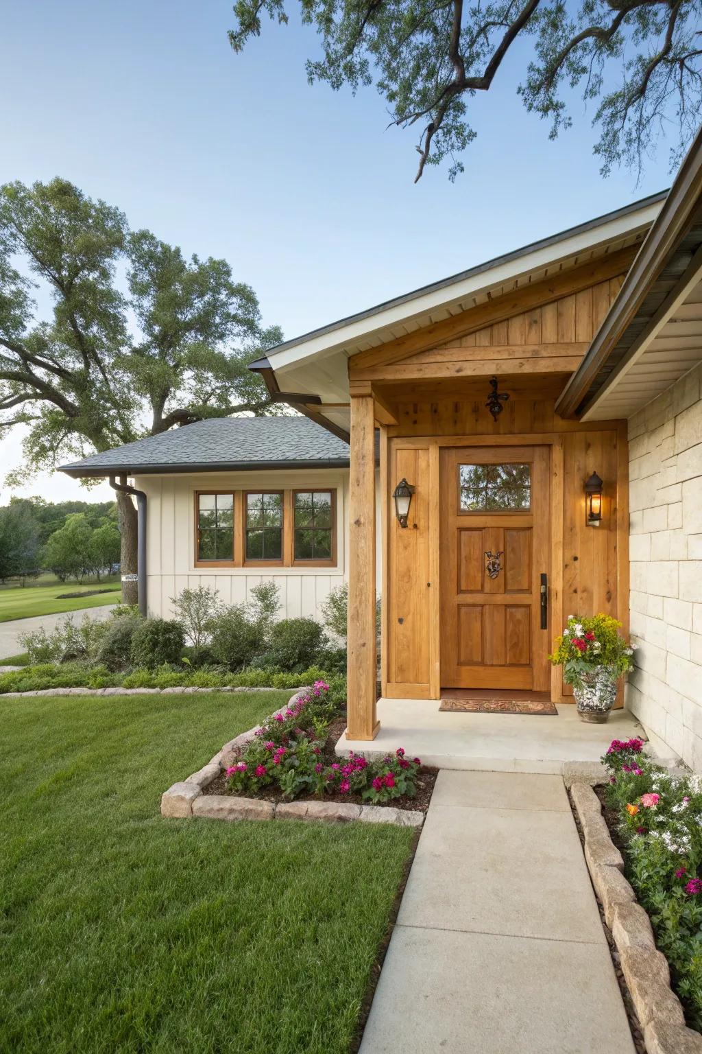 Natural tints bring out the beauty of wood.