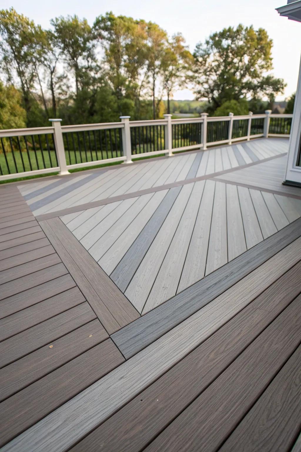Make an impression with multi-breadth decking.