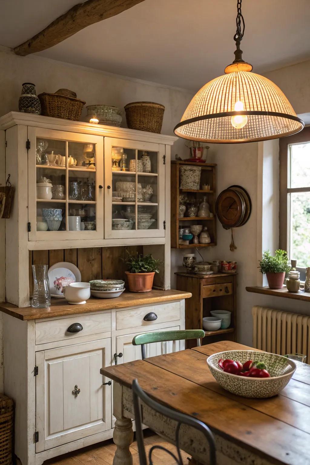 Timeless embellishments inject charm and character into the area.