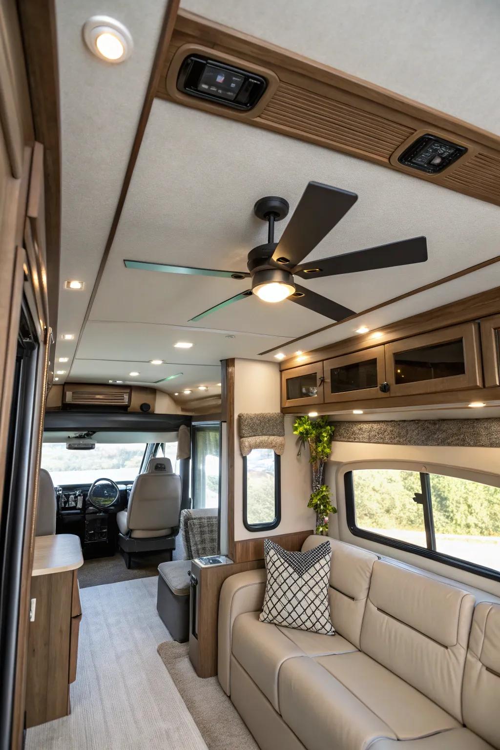 Air circulators incorporate panache and enhanced airflow into your RV.