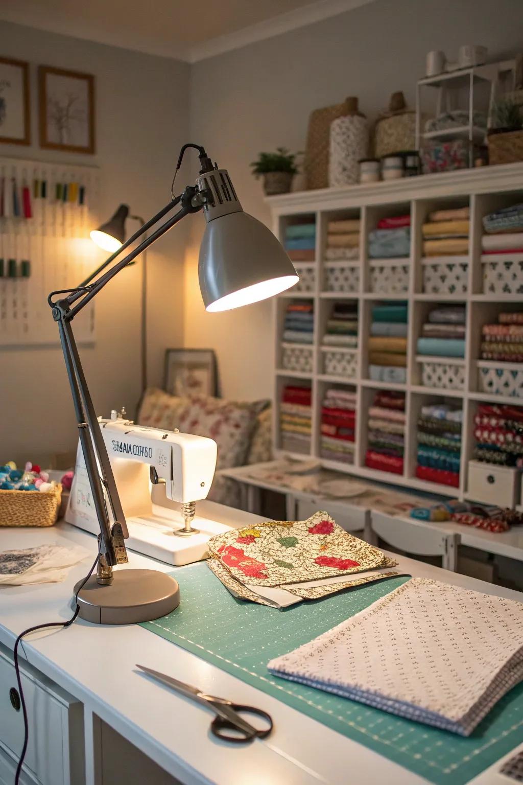 Adaptable illumination improves visibility and reduces eye strain.