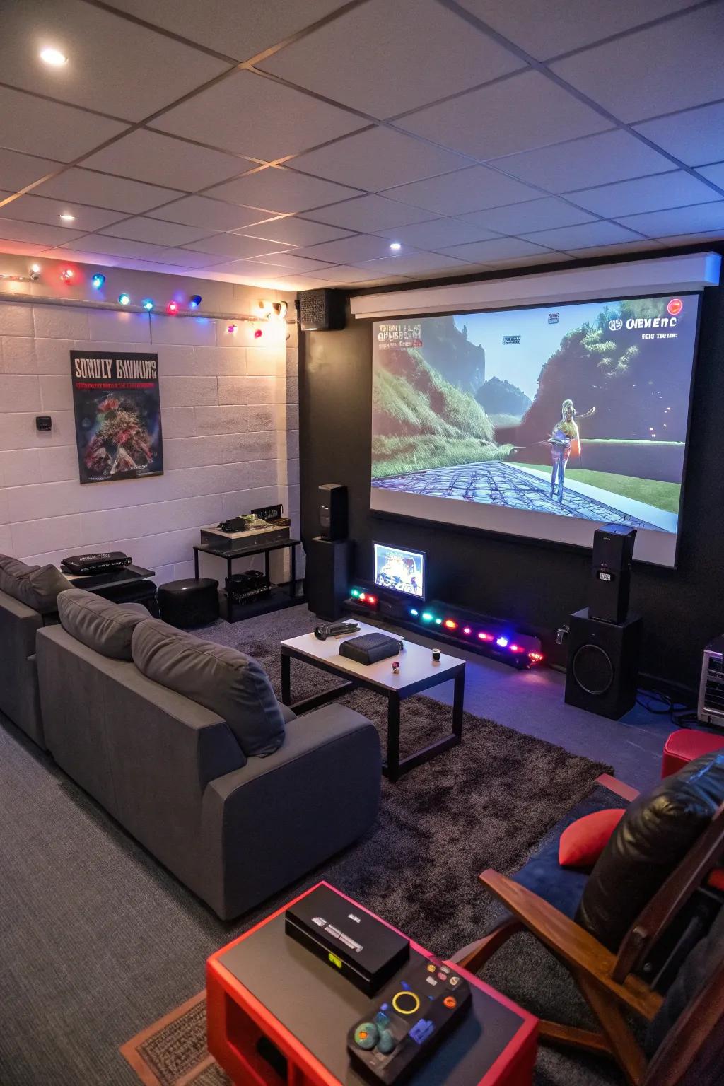 Projectors bring an immersive experience.