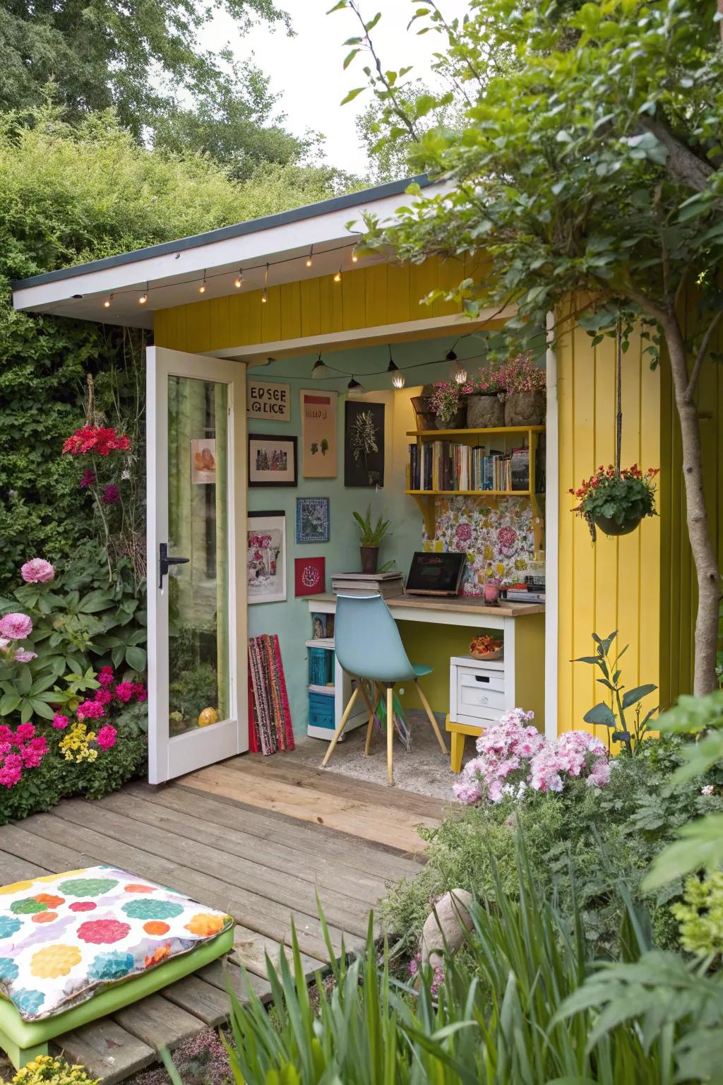 Incorporating vitality through a splash of color.