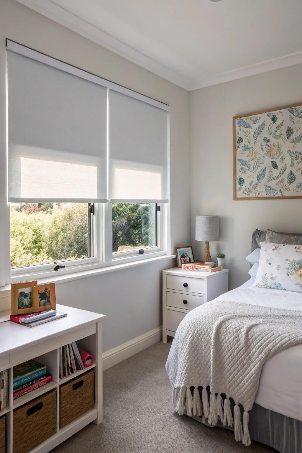 Shades give a smooth, modern style.
