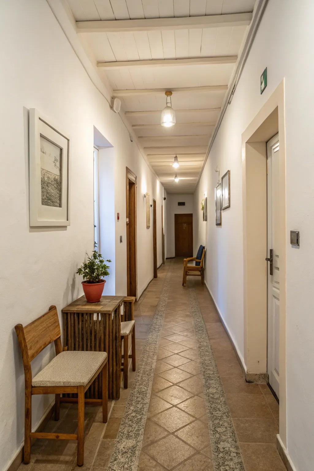 Simplicity enhances elegance and clarity in small spaces.