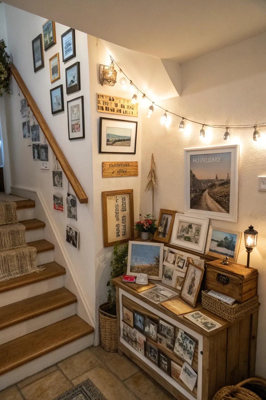 Personal items infuse your landing with character and warmth.