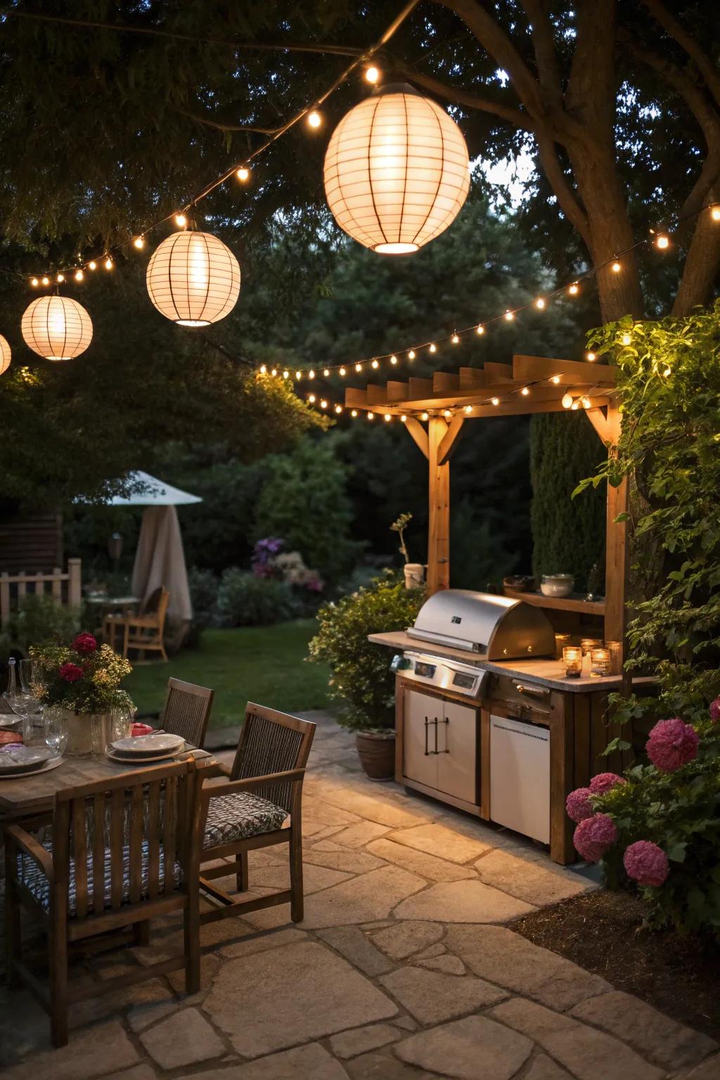 Magical touch is added for nighttime use by creative illumination.
