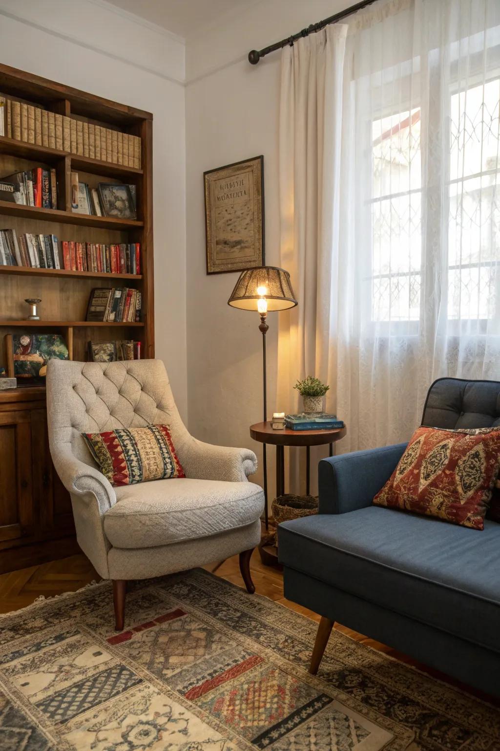 Combine classic and contemporary for a stylish mix.