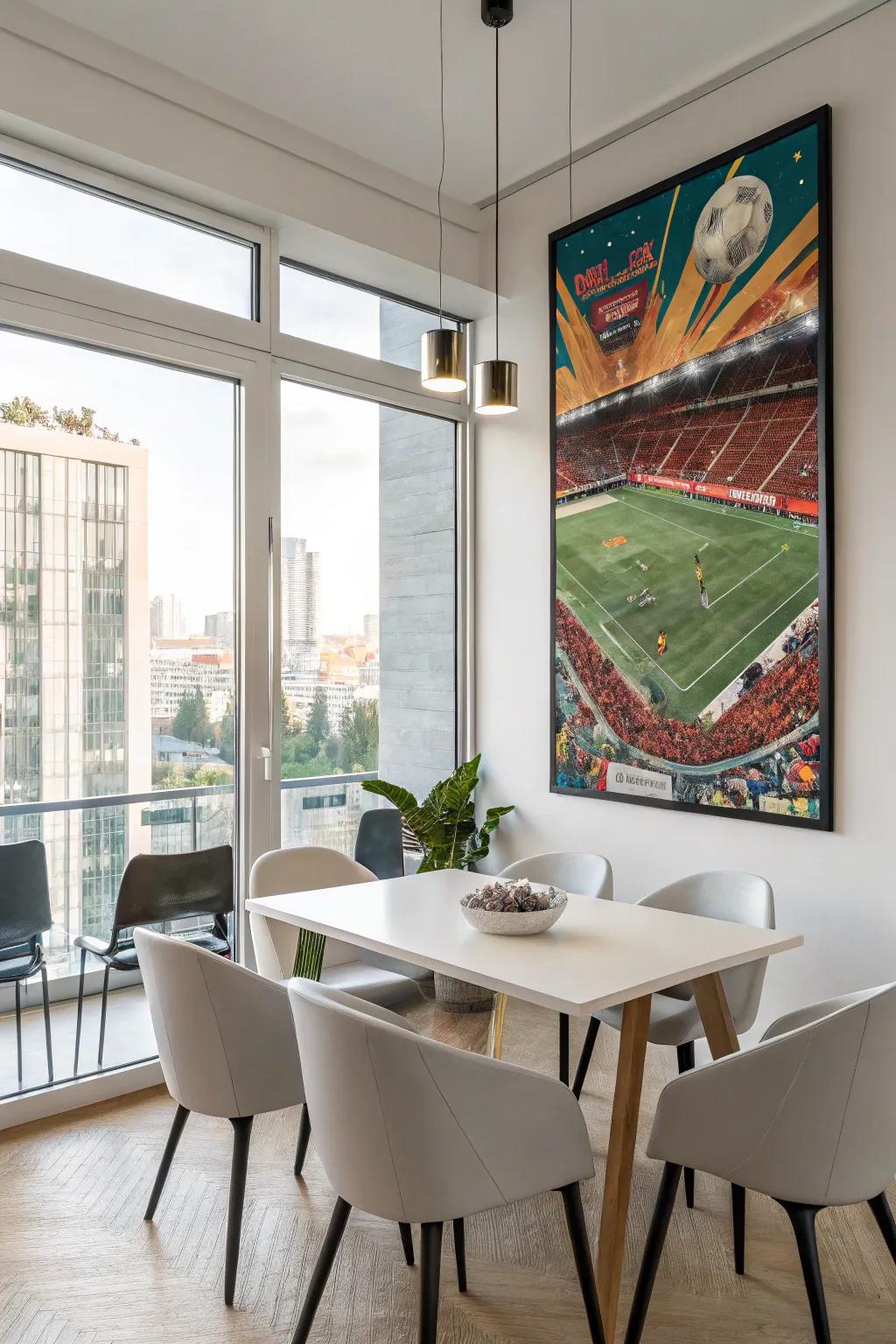 Spark conversations through surreal and imaginative athletic art.