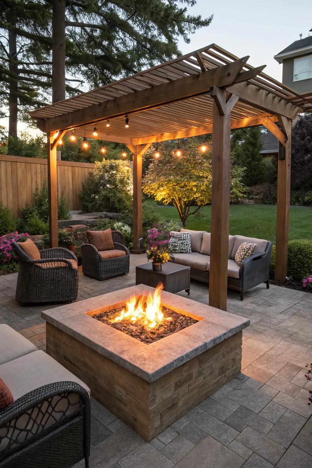 Bowers lend shade and charm to hearths.
