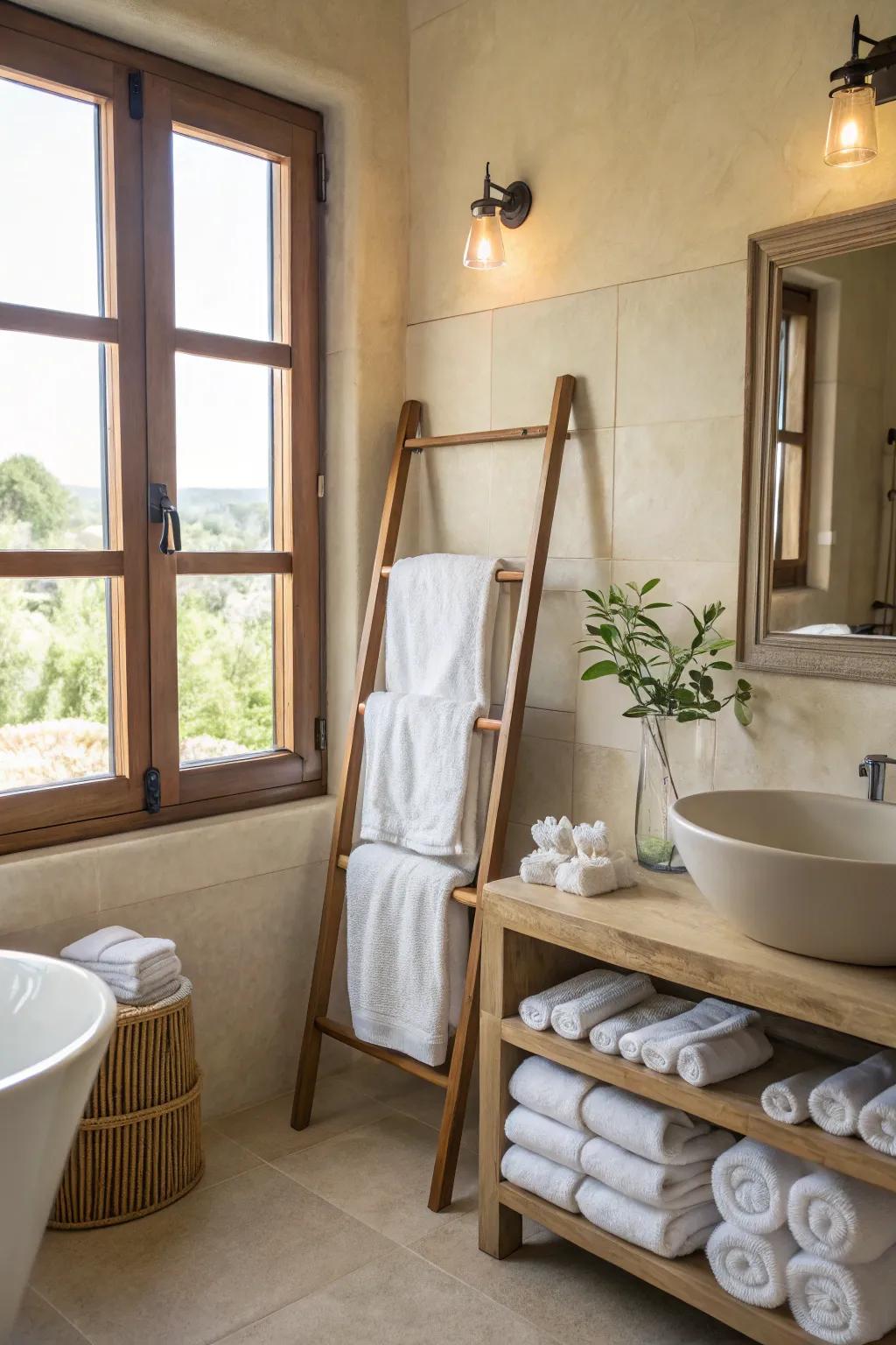 Cultivate a spa-like atmosphere within the bathing quarters.