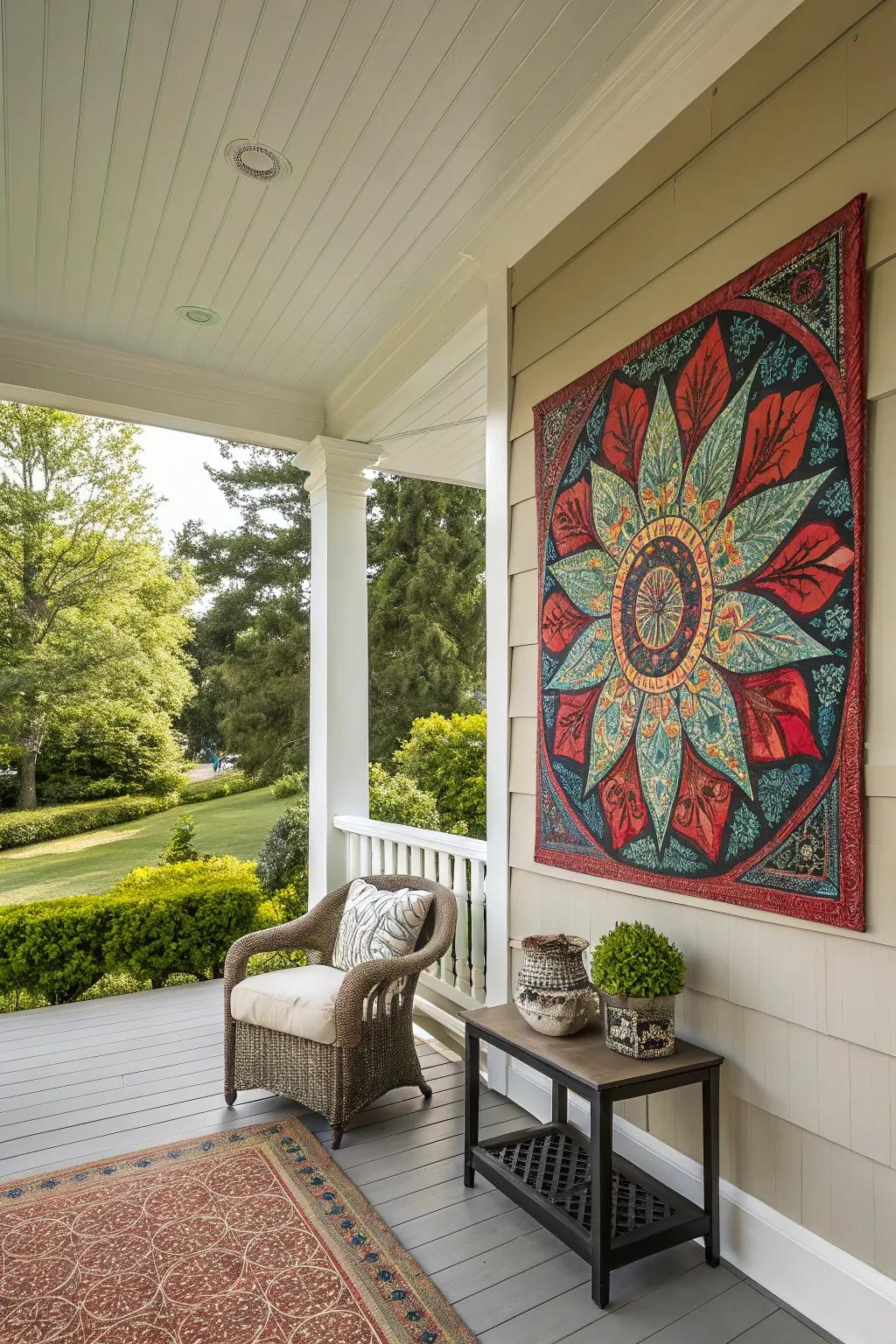 A focal point draws attention and anchors your porch design.