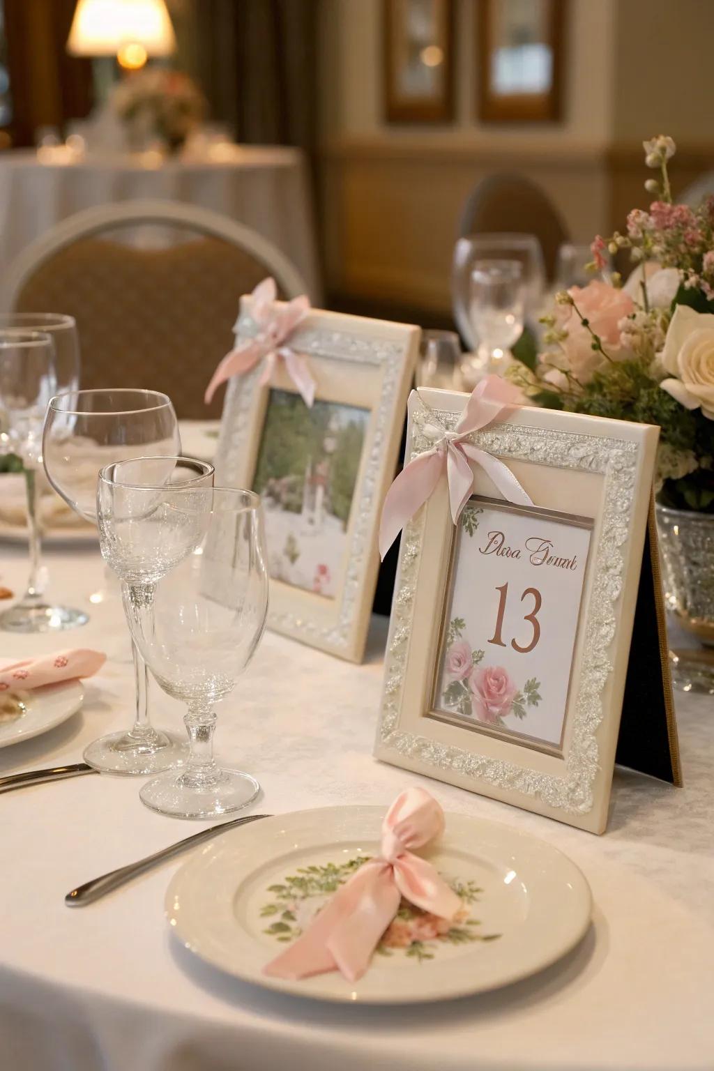 Personalized memory casings impart a sentimental touch to your tables.