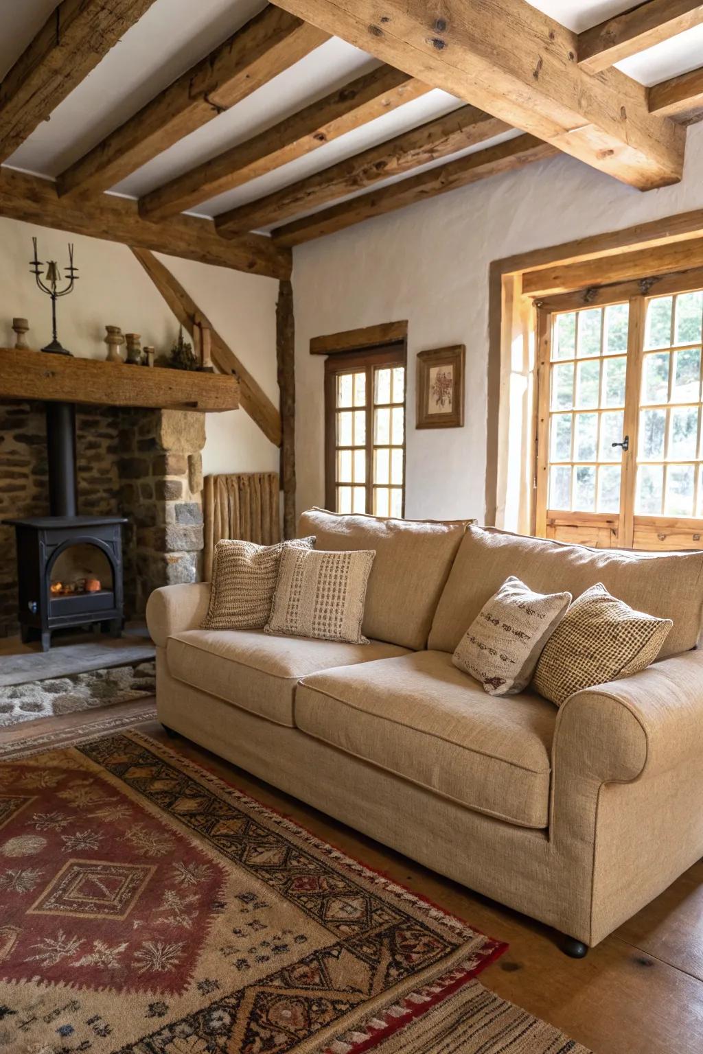 Raw materials bring warmth and country charm to your décor.