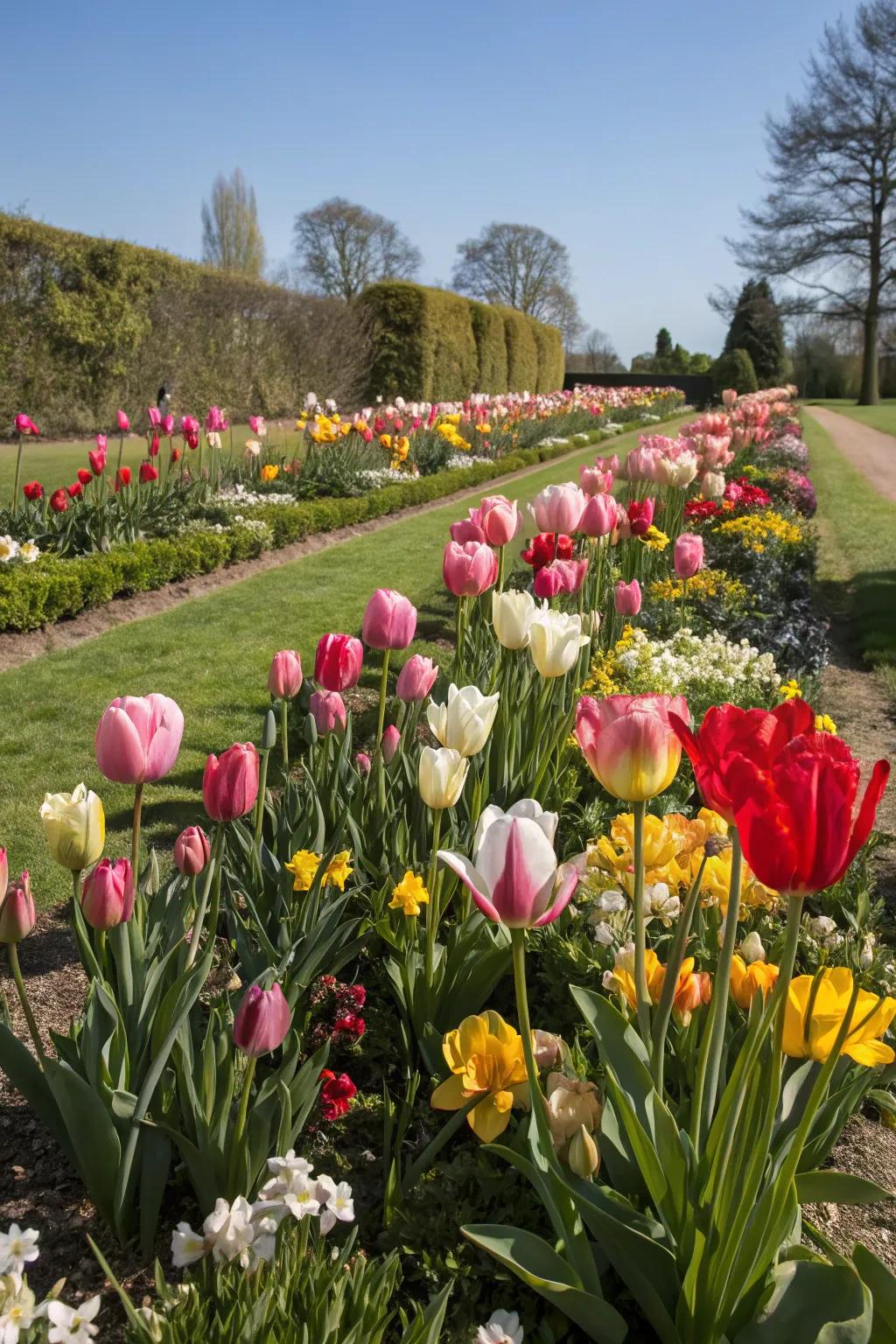 A garden designed for a sequence of blooms, offering continuous color and beauty.