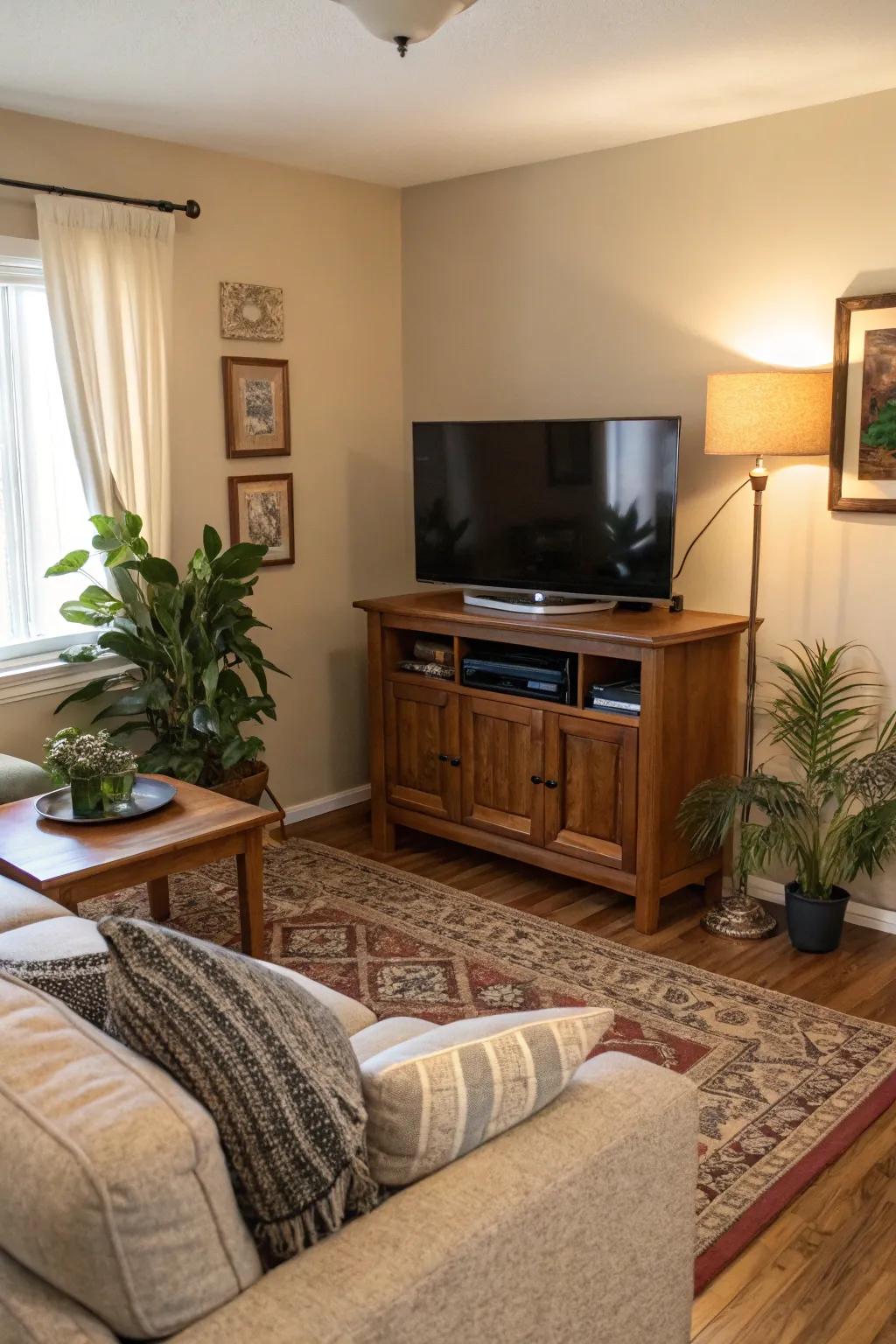 If you have a small apartment this is the way to go.
