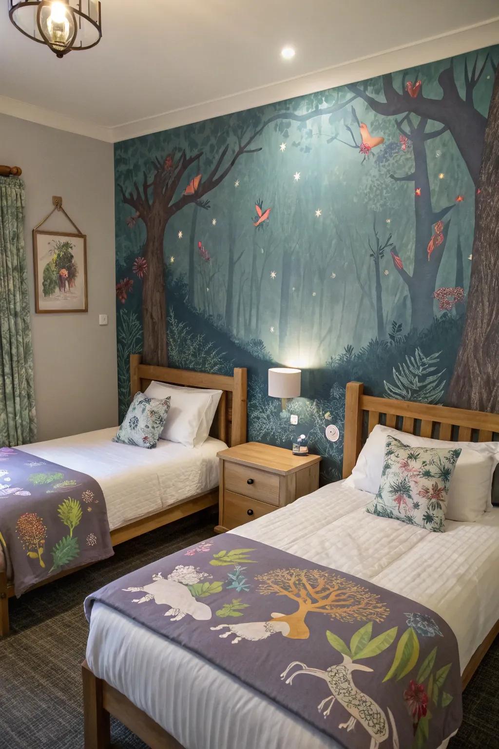 A surface scene changes the area into a world of imagination and dreams.