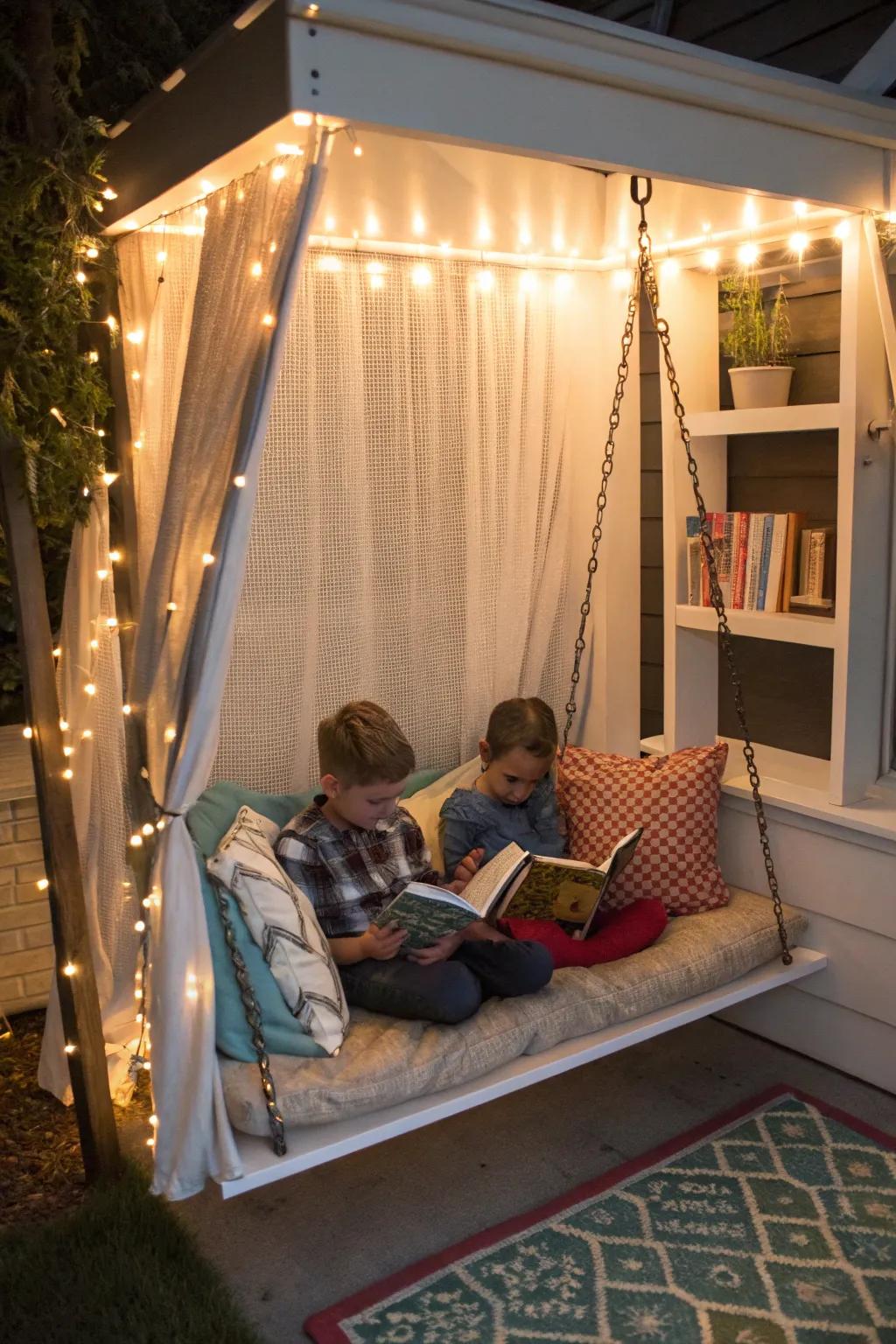 Encourage a love for reading with a secret nook.