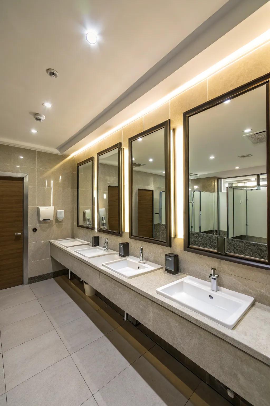 Mirrors heighten radiance and fashion the mirage of greater space.