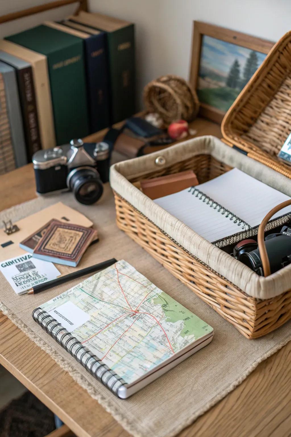 A travel basket for the wanderlust.