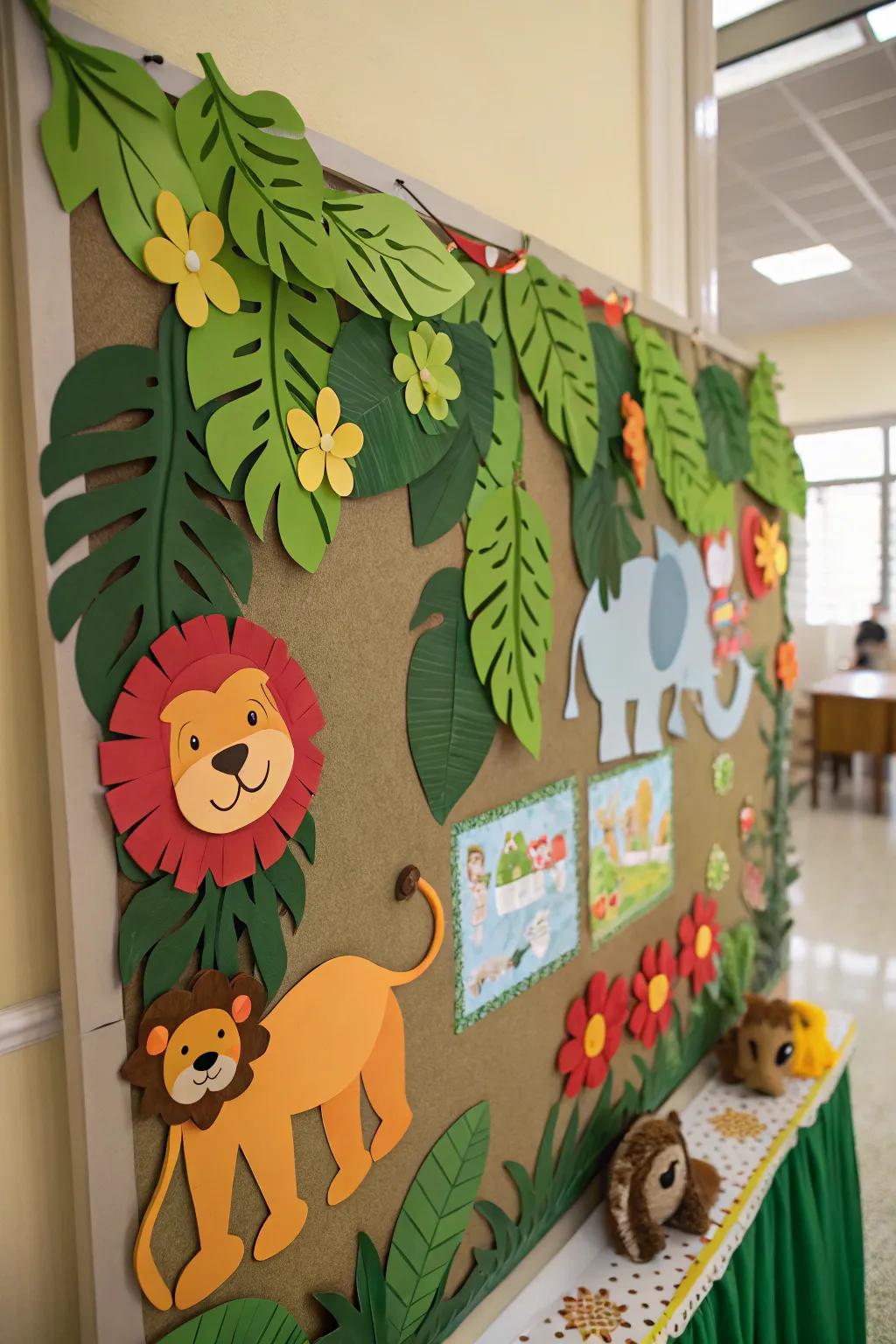 A safari-centered board created to encourage adventures and education in learning.