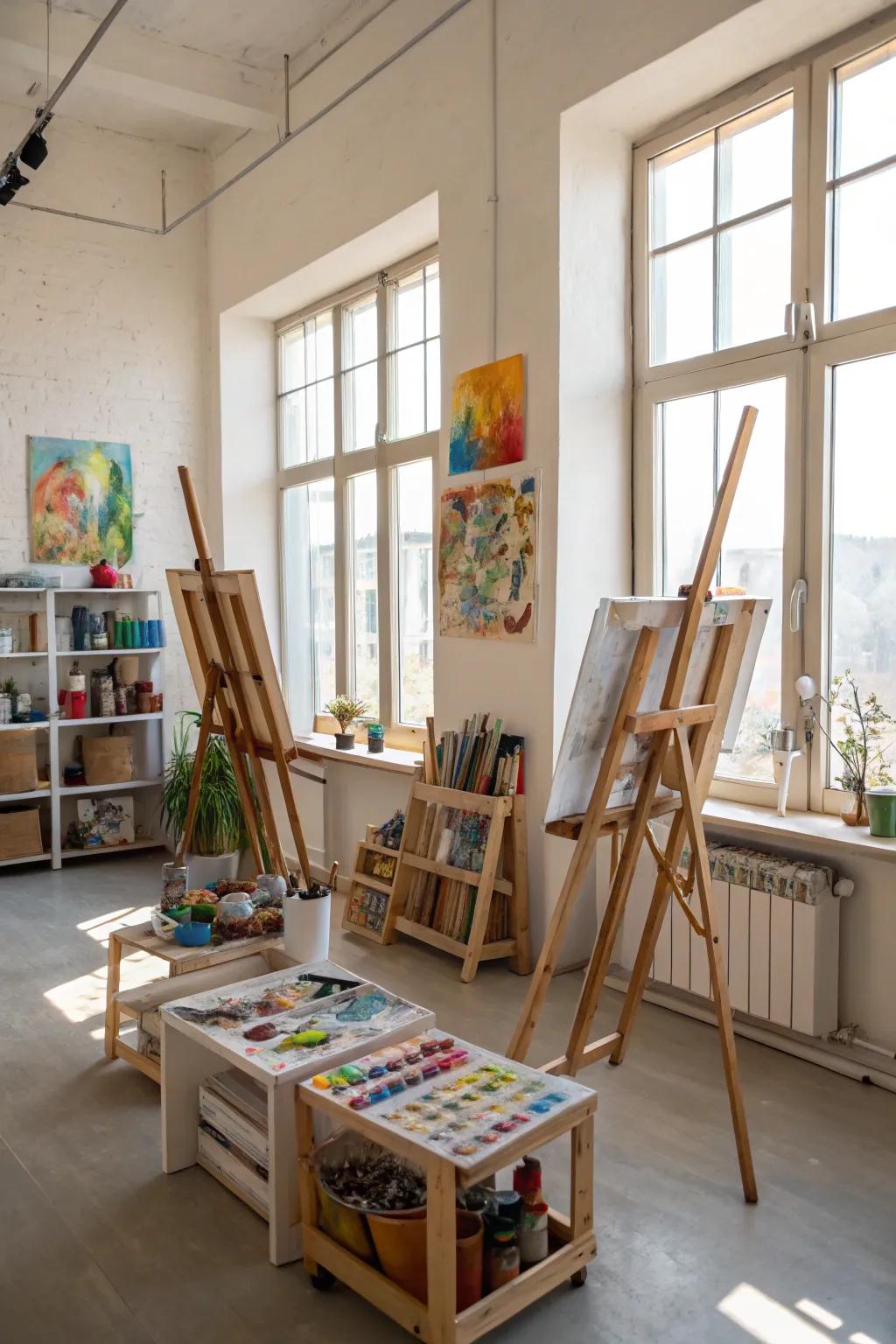 Spark creativity in a personal art space.