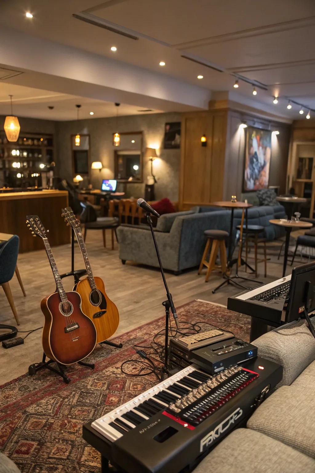 A music lounge for moments that are both creative and relaxing.