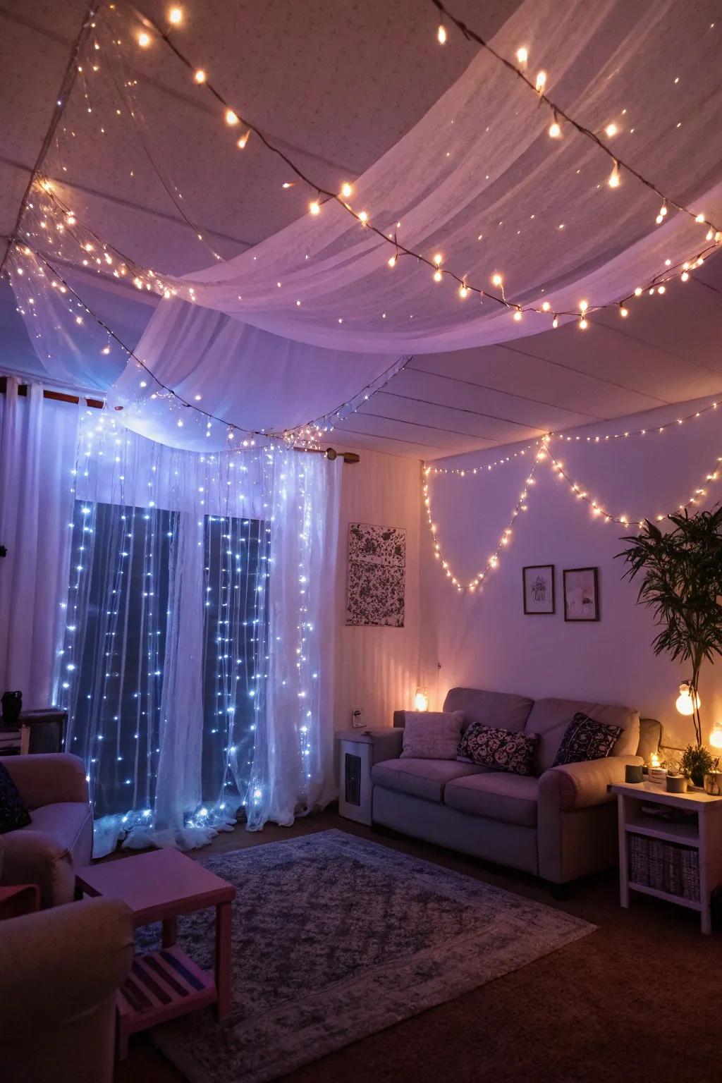 Magical lights create a dreamy and inviting atmosphere in any space.