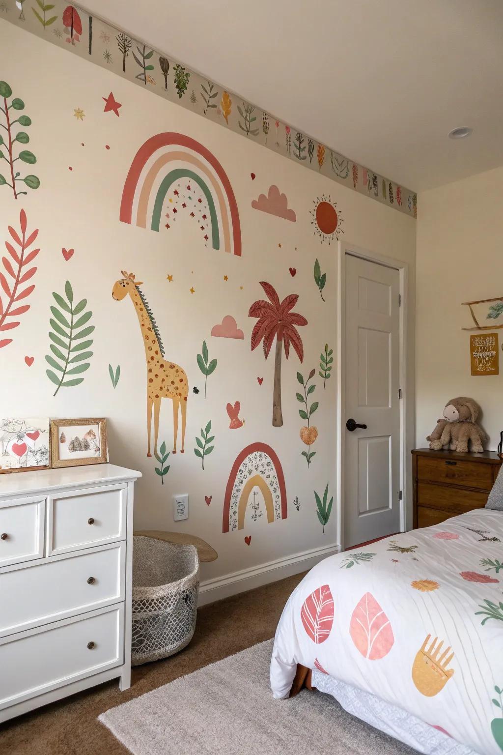 Wall decals present a adaptable and imaginative design route.