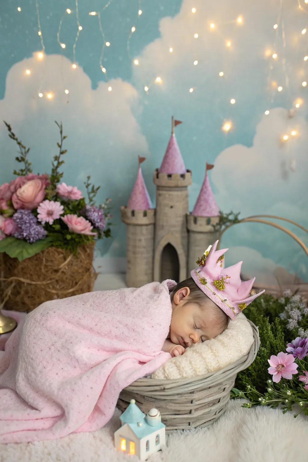 Storybook ambiances bring a fairytale element to your baby's images.