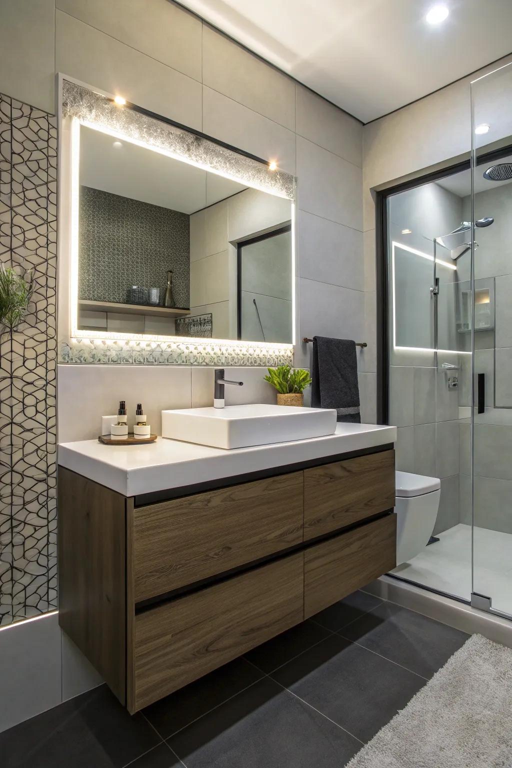 Create an airy feel using an elevated centerpiece.