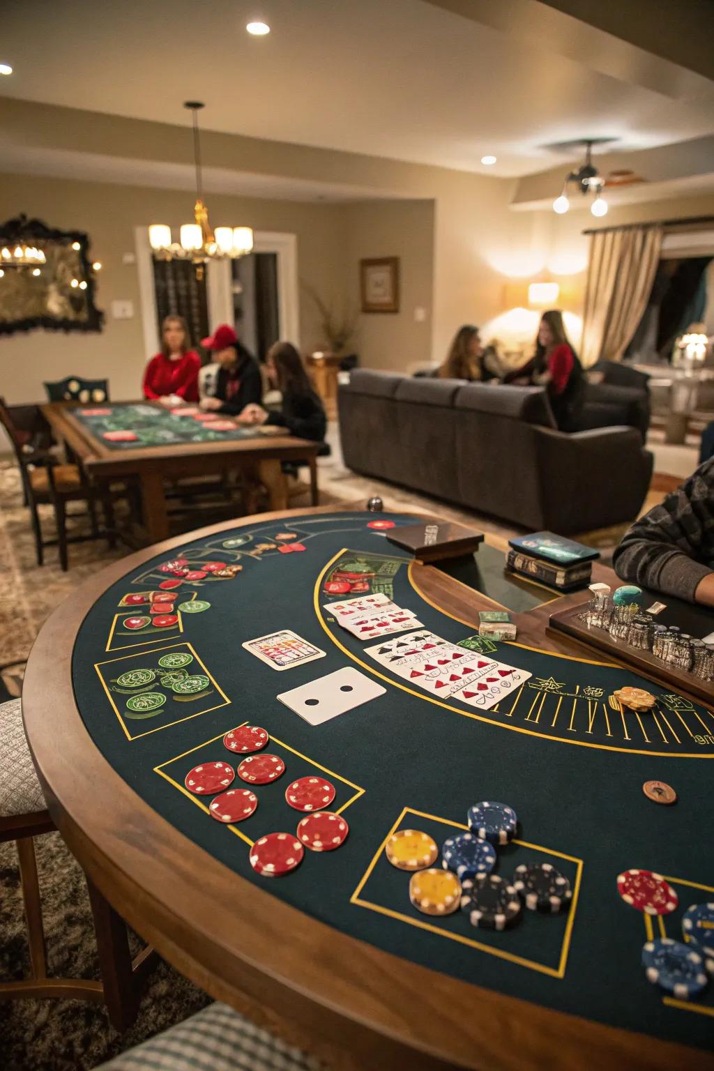 Bring the excitement of a casino to your home with a fun game night.