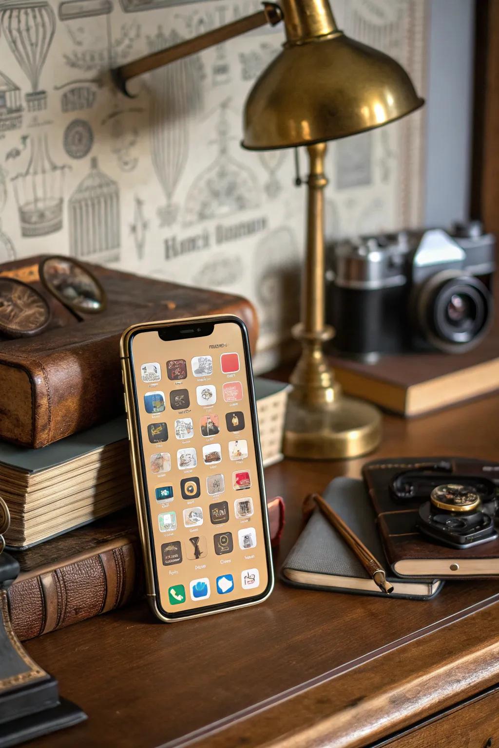Classic themes add depth and a story to your home screen.