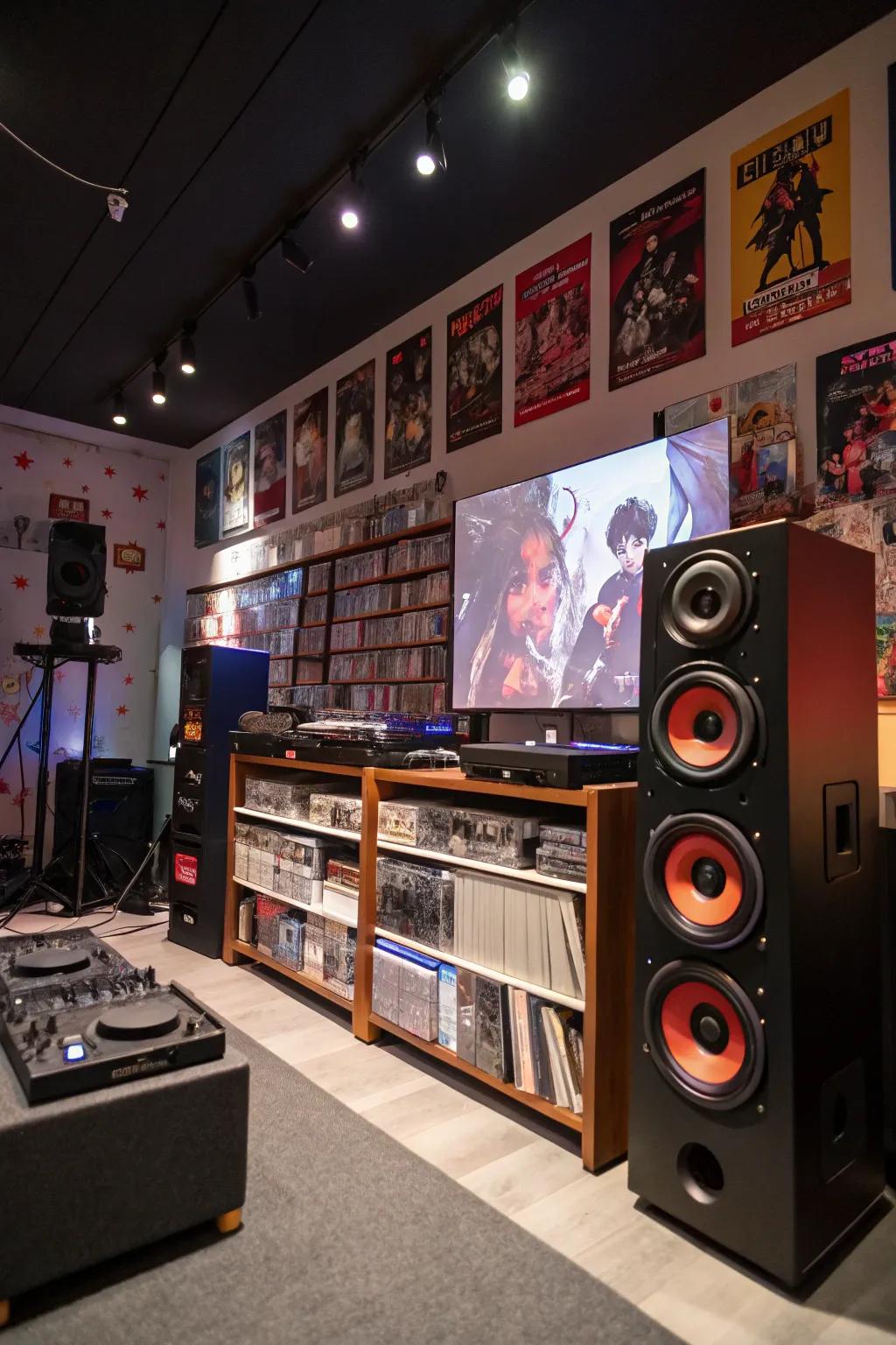 Animated soundtracks enrich the room's immersive feel.