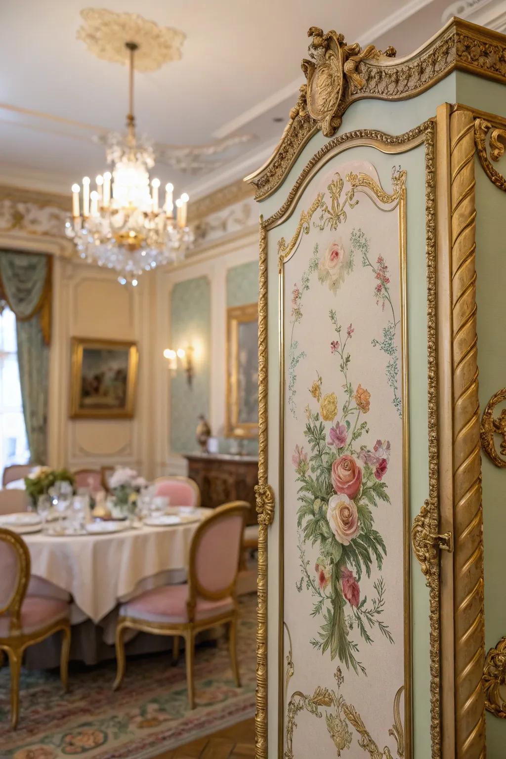 Add a touch of elegance with Rococo art.