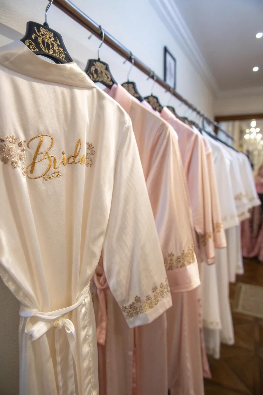 Personalized robes that add a touch of luxury.