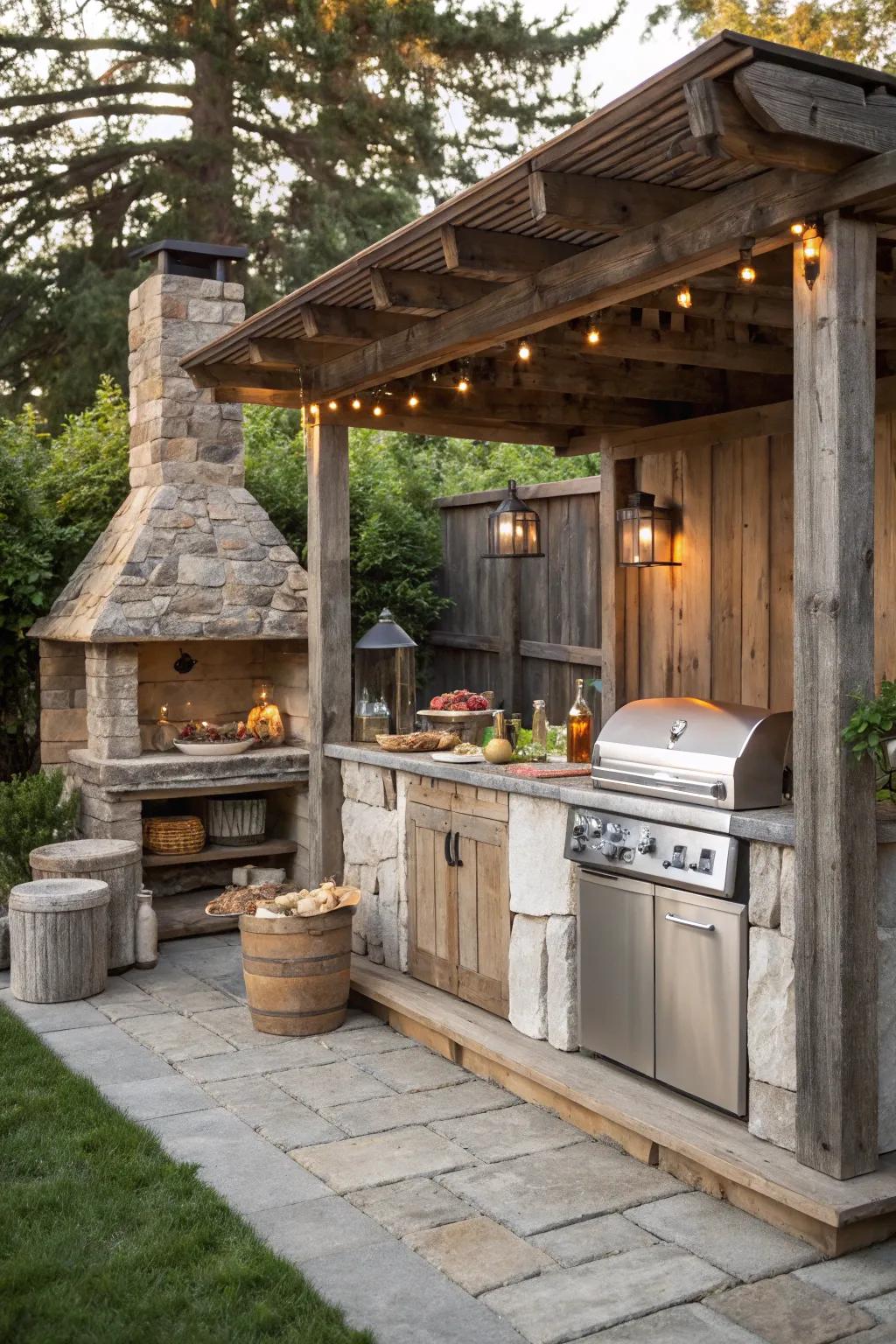 Outdoor kitchens introduce culinary experiences into the core of your garden.