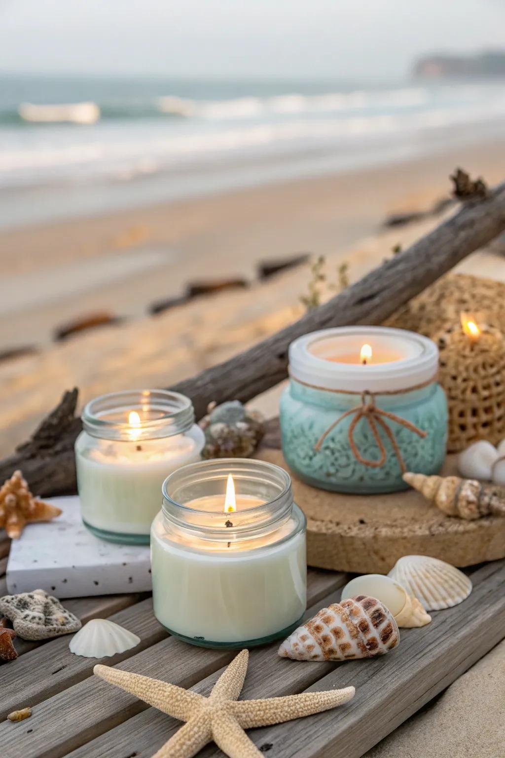 Ocean scent lights bring the fresh aroma of the sea indoors.