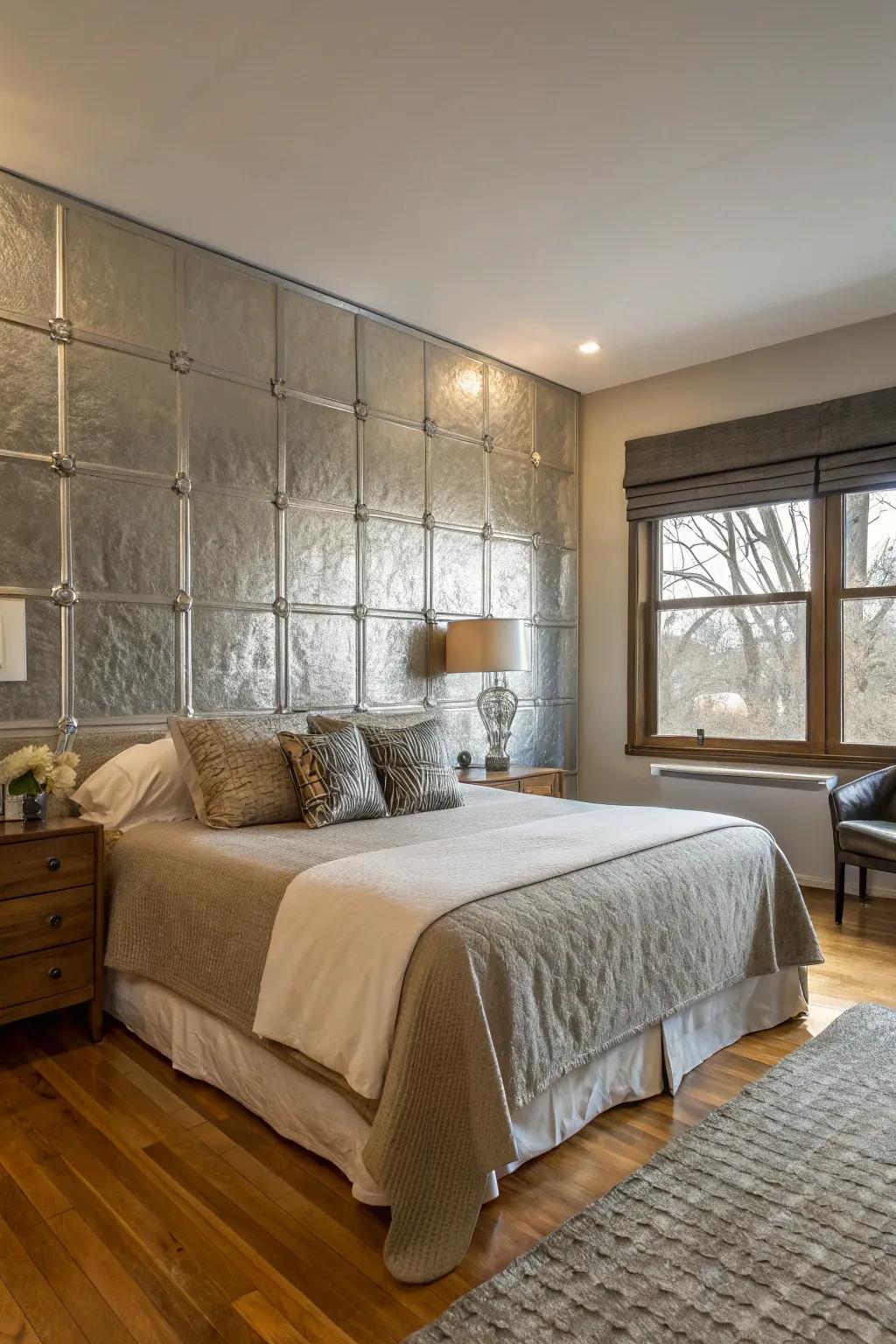 Shiny details infuse luxury and shimmer.