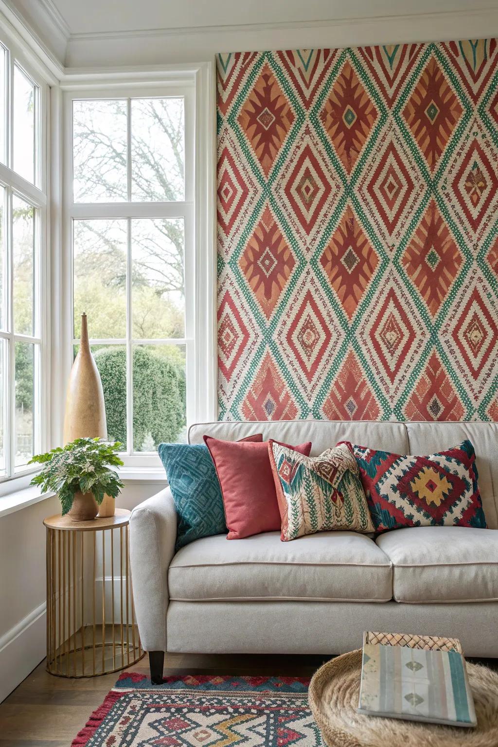 Wallpaper can dramatically shift the environment's vibe.