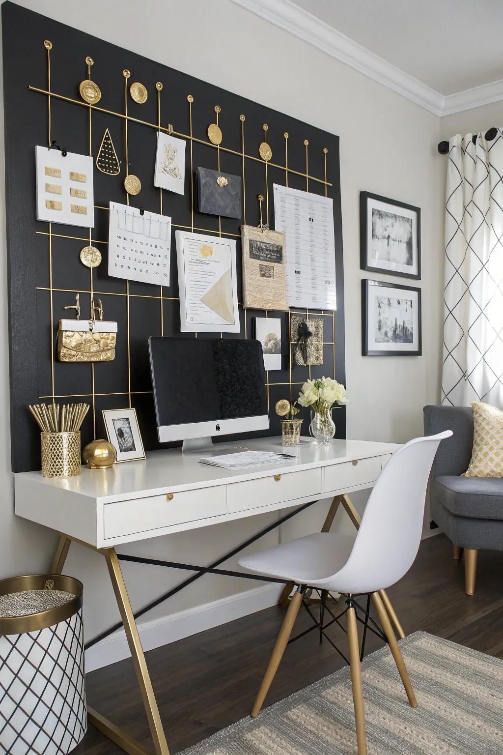 Realize a striking visual effect by employing a dynamic contrast pinboard.