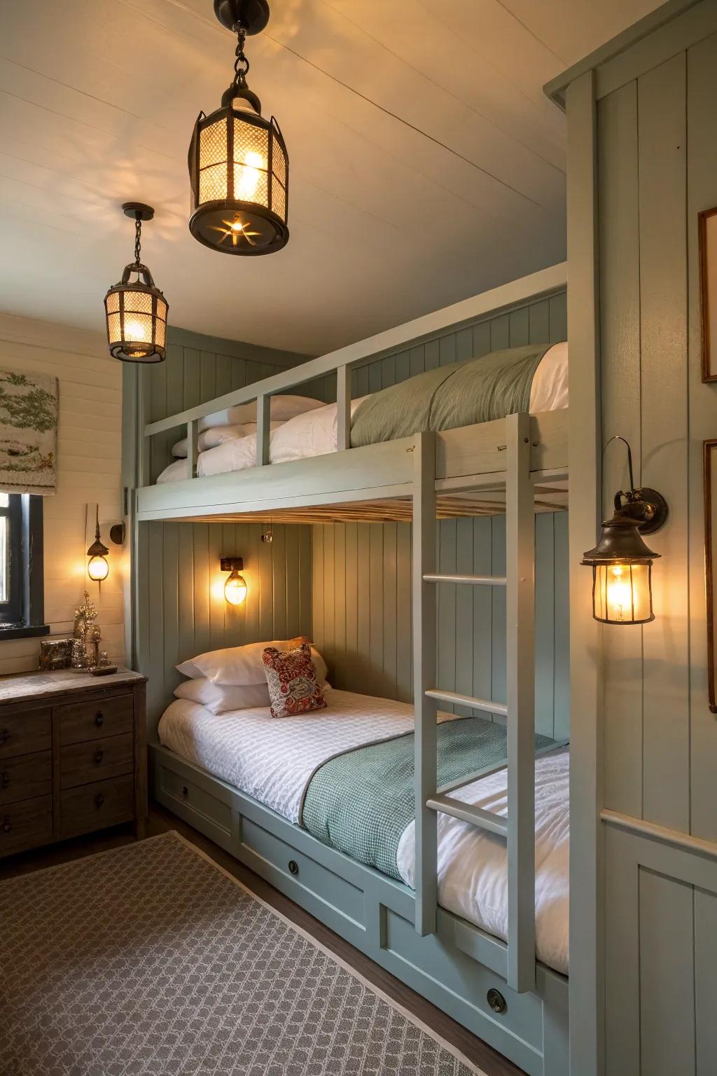 Vintage accents for a timeless appeal.