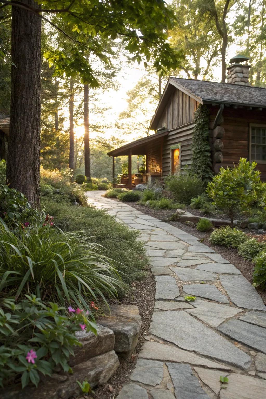 Exterior illumination accentuates attributes and ensures safety.