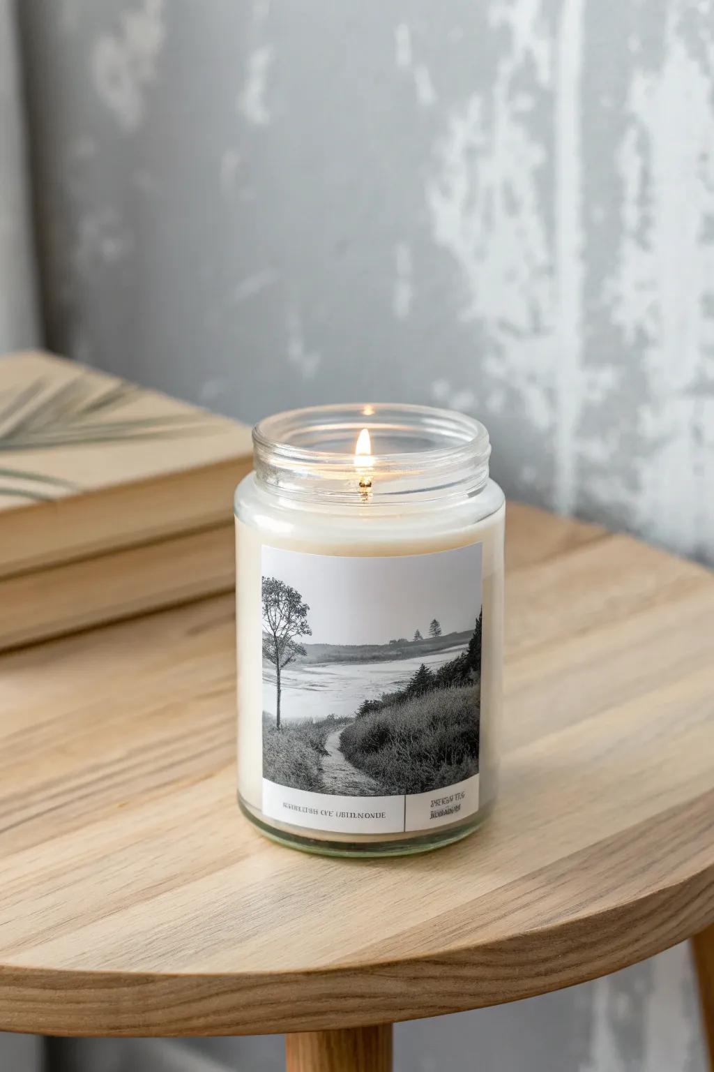 Capture instances, illuminate remembrances. Transmute your candle containers into personalized keepsakes.