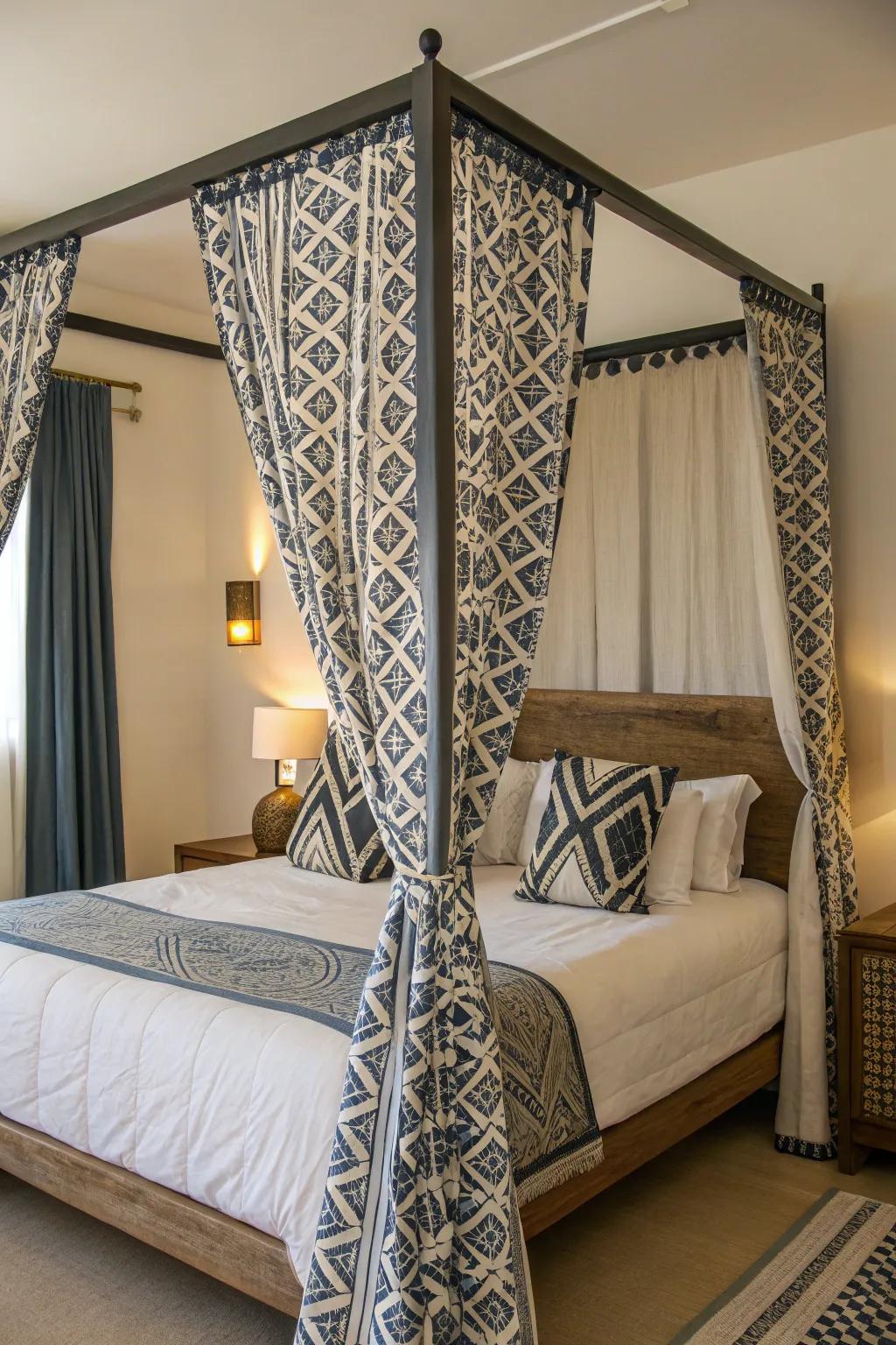 Symmetrical designs add contemporary flair.