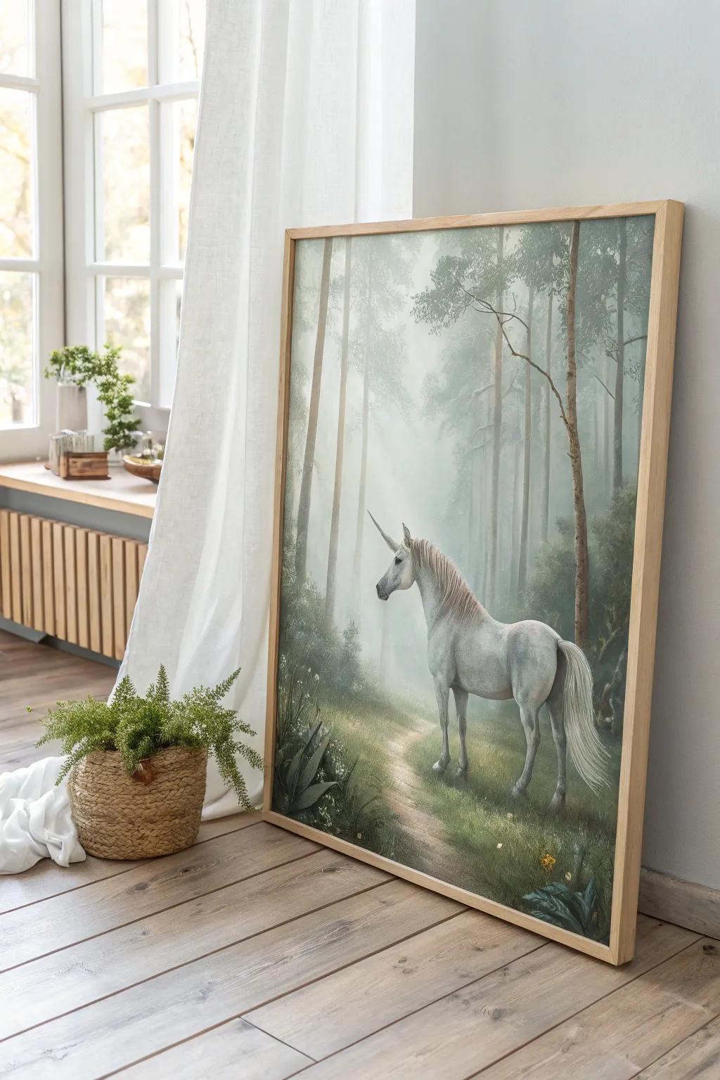 Step into a realm of whimsical wonder with minimalist fantasy art. 🌿✨