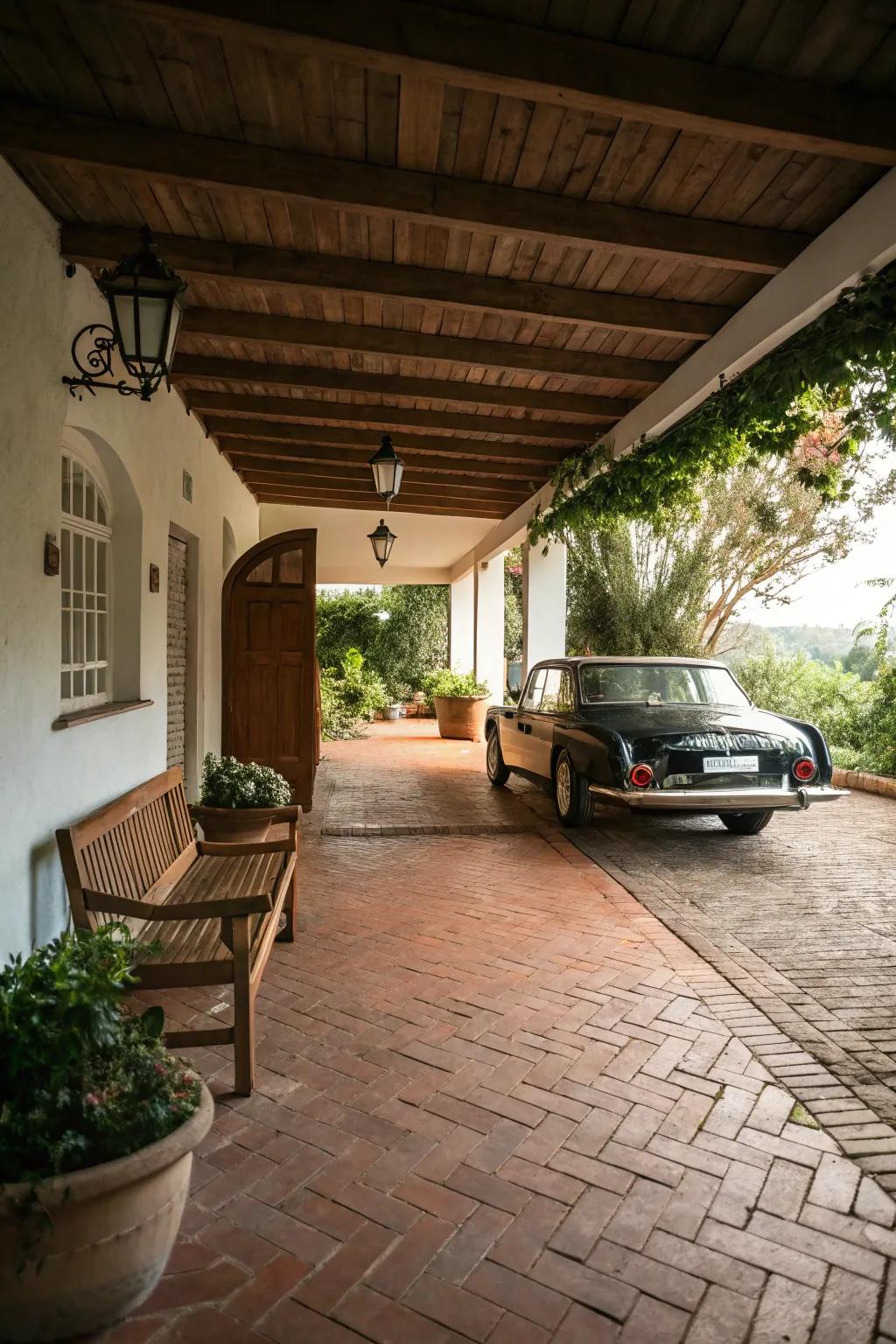 Clay flooring offers a classic, timeless allure.